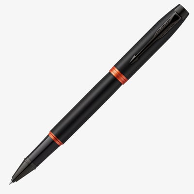 Parker IM Vibrant Rings Rollerball Pen - Flame Orange