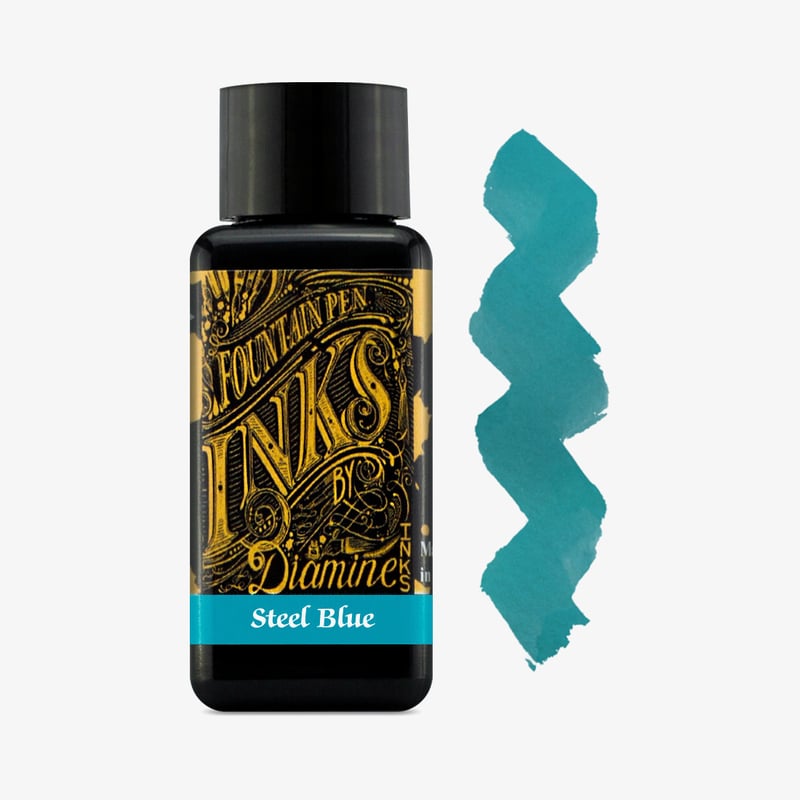 Diamine Inks Diamine Ink Bottle 30ml - Steel Blue