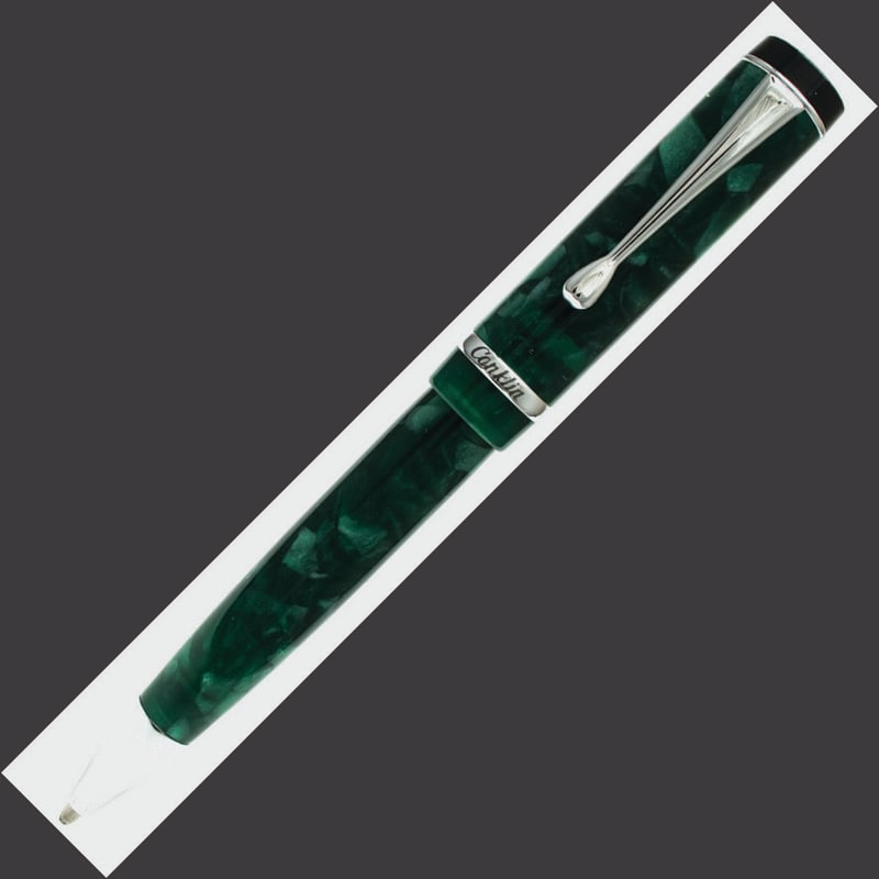 Conklin Conklin Duragraph Ballpoint Pen - Forest Green Chrome Trim
