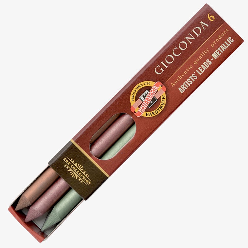 Koh-I-Noor Koh-I-Noor 4380 Metallic Coloured Leads - 5.6mm x 80mm (Pack of 6)