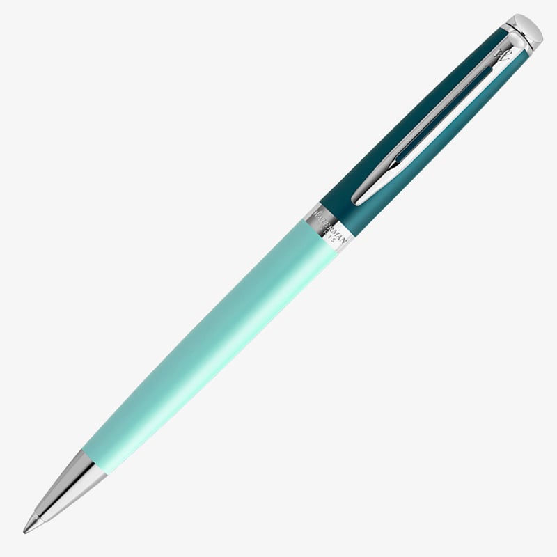 Waterman Waterman Hemisphere Ballpoint Pen - Colour Blocking Green Chrome Trim