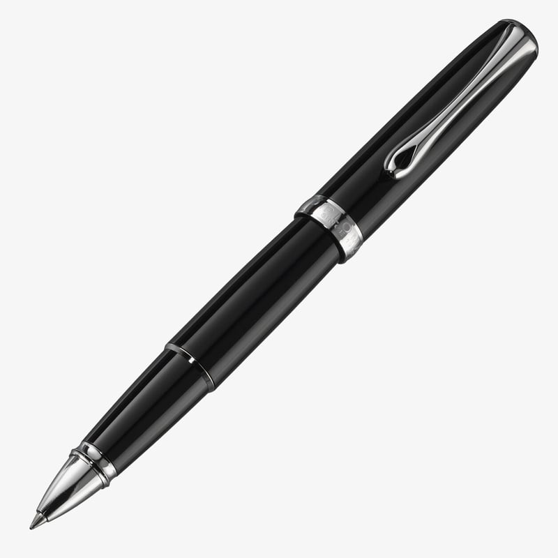 Diplomat Diplomat Excellence A2 Rollerball Pen - Black Lacquer Chrome Trim