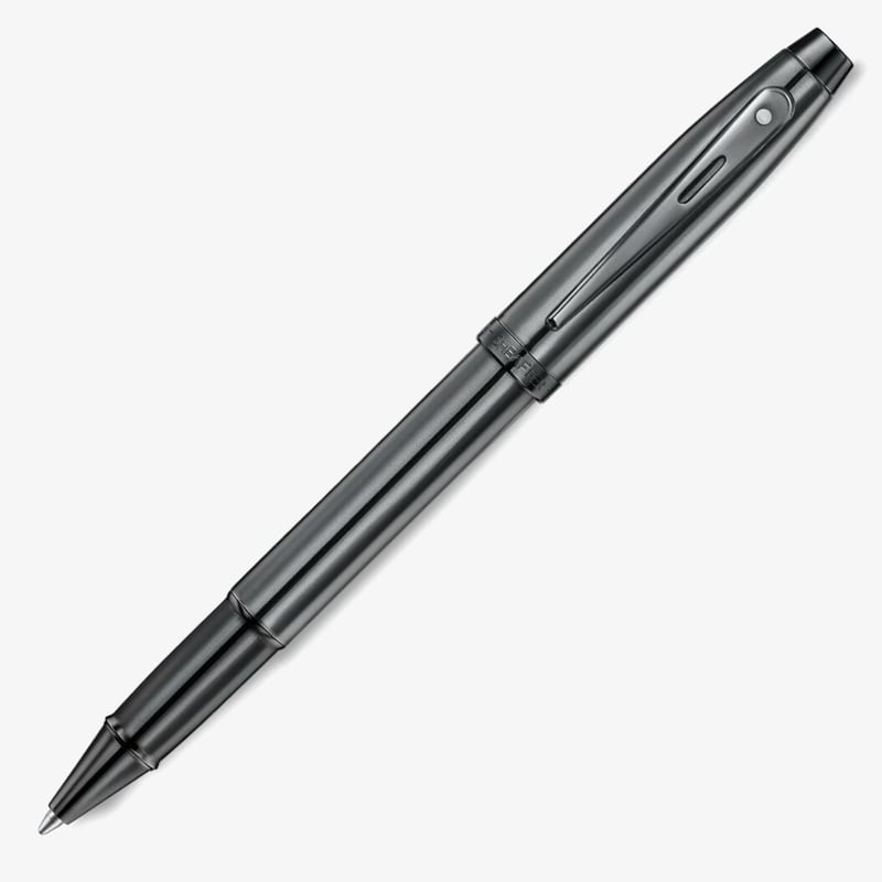 Sheaffer Sheaffer 100 Rollerball Pen - Ionic Shiny Dark Grey Gunmetal with PVD Trim