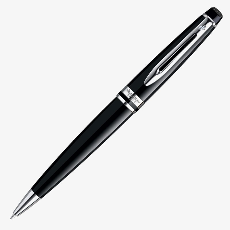Waterman Waterman Expert Ballpoint Pen - Black Chrome Trim