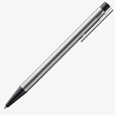 Lamy Logo Ballpoint Pen - Matte Black Chrome Trim