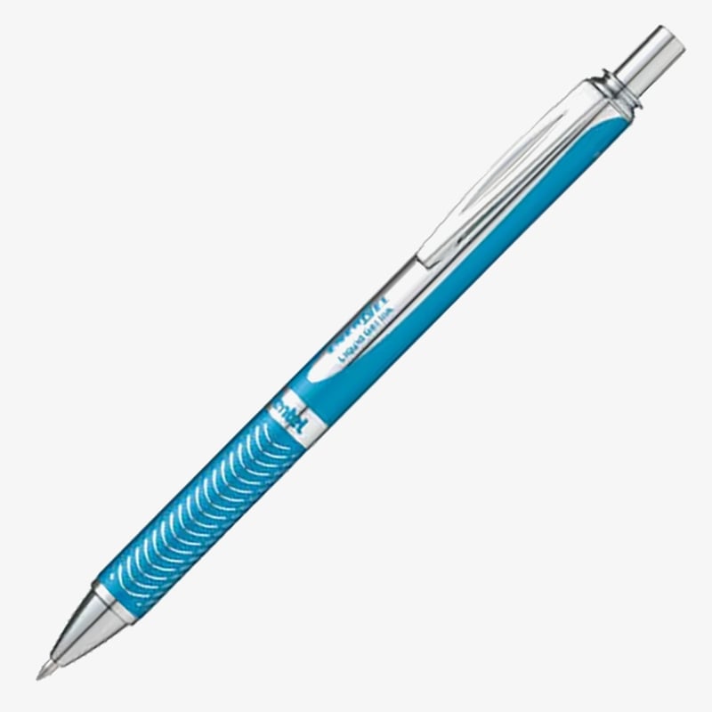 Pentel Pentel EnerGel Sterling Rollerball Pen - 0.7mm - Sky Blue (Gift Boxed)
