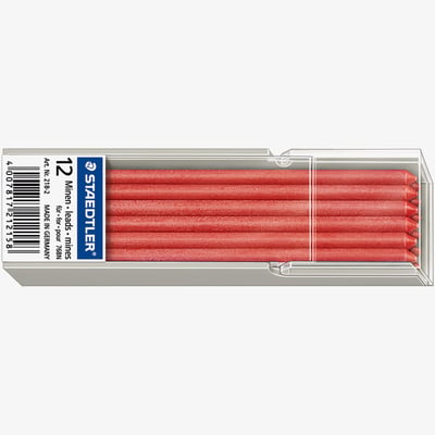 Staedtler Lumocolor Non-Permanent Omnichrom Leads - 3mm Red (Box of 12)