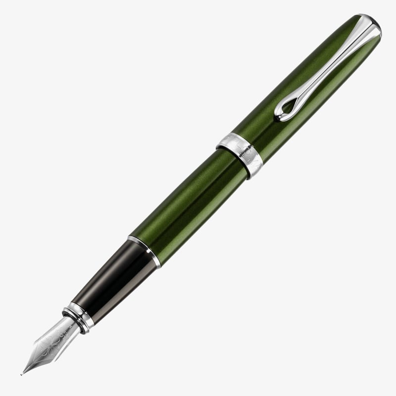 Diplomat Diplomat Excellence A2 Fountain Pen - Evergreen Chrome Trim