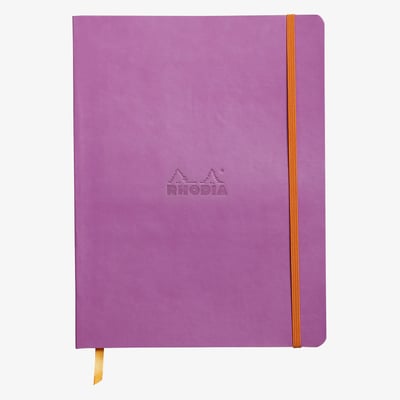 Rhodia Softcover Notebook - Large - Lilac - Dotted