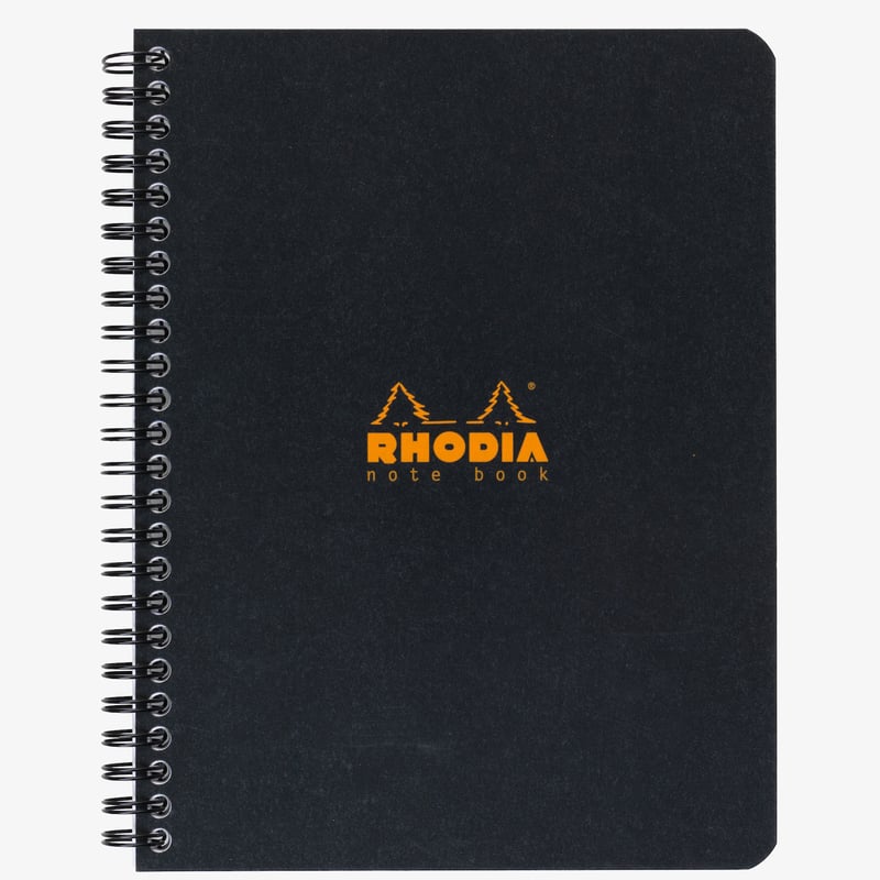 Rhodia Rhodia Classic Wirebound Notebook - Medium - Black - Lined