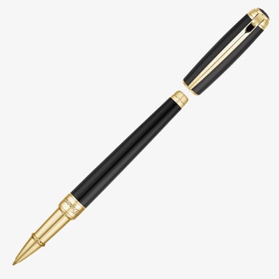 S.T. Dupont Line-D Medium Rollerball Pen - Black & Gold