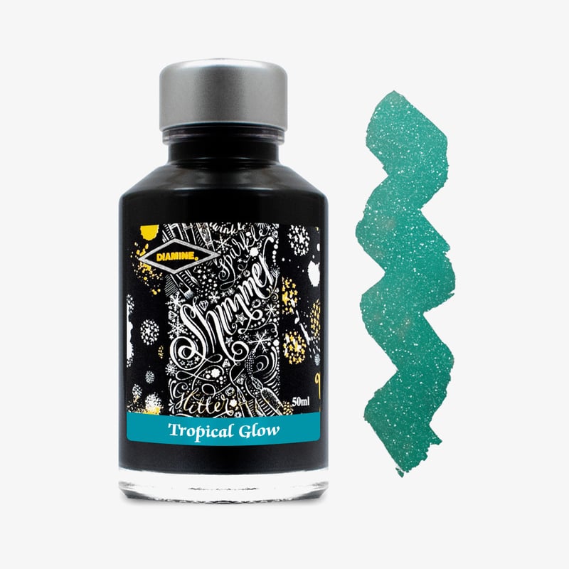 Diamine Inks Diamine Shimmering Ink Bottle 50ml - Tropical Glow