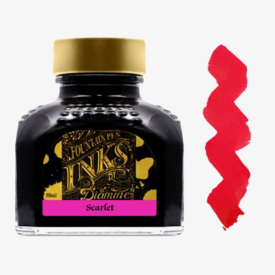 Diamine Ink Bottle 80ml - Scarlet