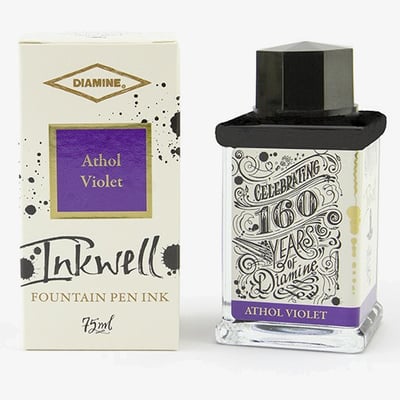 Diamine 160th Anniversary 75ml Ink Bottle - Athol Violet