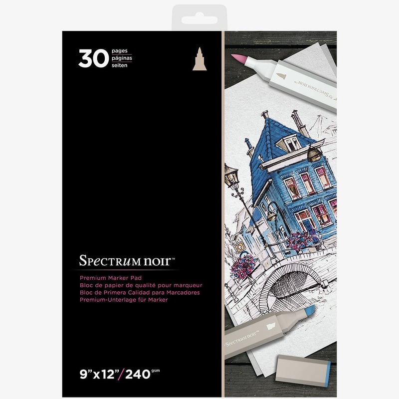 Spectrum Noir Spectrum Noir Premium Marker Paper Pad - 9 x 12