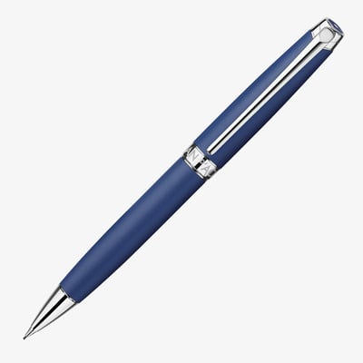 Caran d'Ache Léman Mechanical Pencil - 0.7mm - Blue Night Lacquer Rhodium Trim