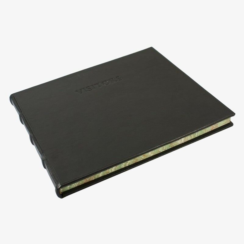 Papuro Papuro Large Toscana Visitors Book - Black