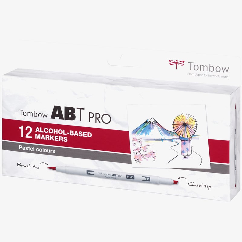 Tombow Tombow ABT PRO Markers - Pastel Colours (Pack of 12)
