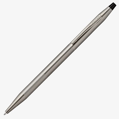 Cross Century Classic Ballpoint Pen - Micro Knurled Titanium Grey
