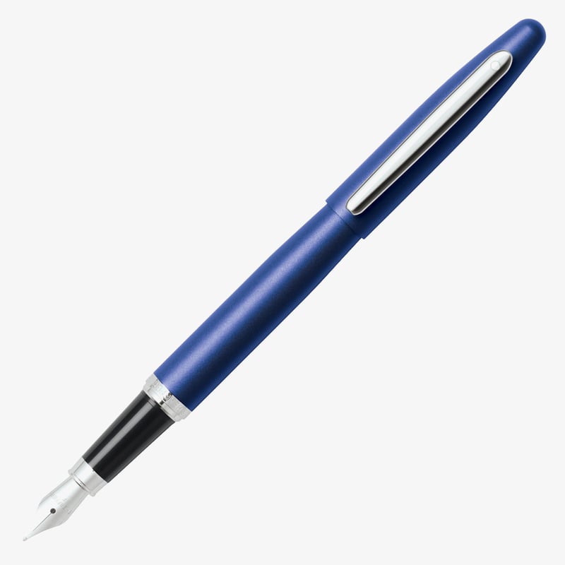Sheaffer Sheaffer VFM Fountain Pen - Neon Blue Chrome Trim
