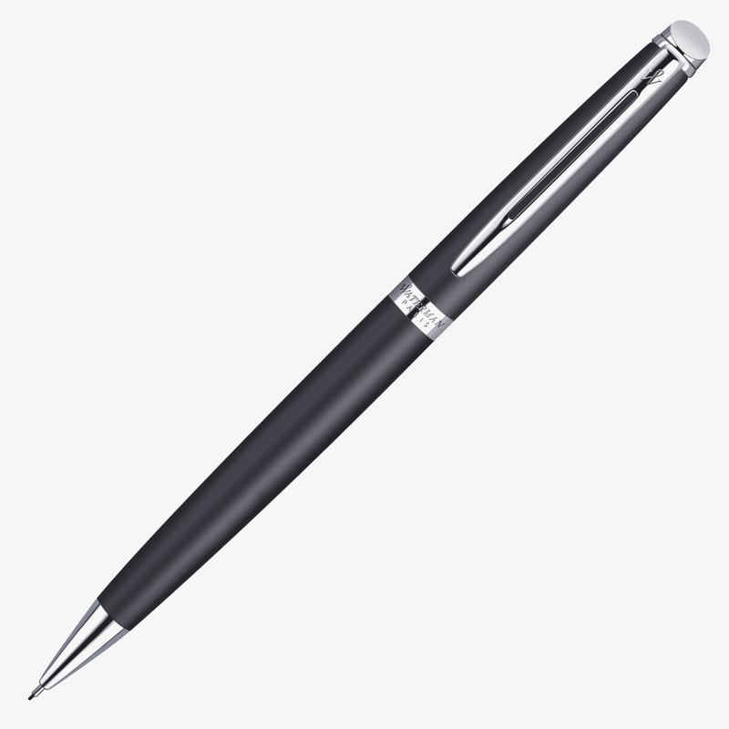 Waterman Hemisphere Pencil - Matte Black Chrome Trim