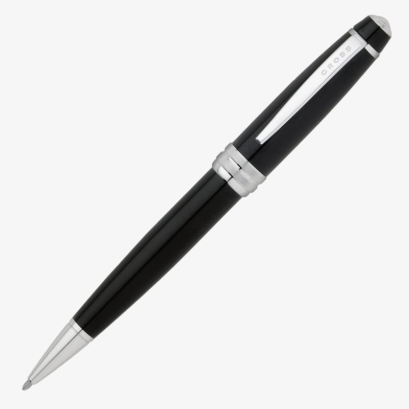 Cross Cross Bailey Ballpoint Pen - Black Lacquer Chrome Trim