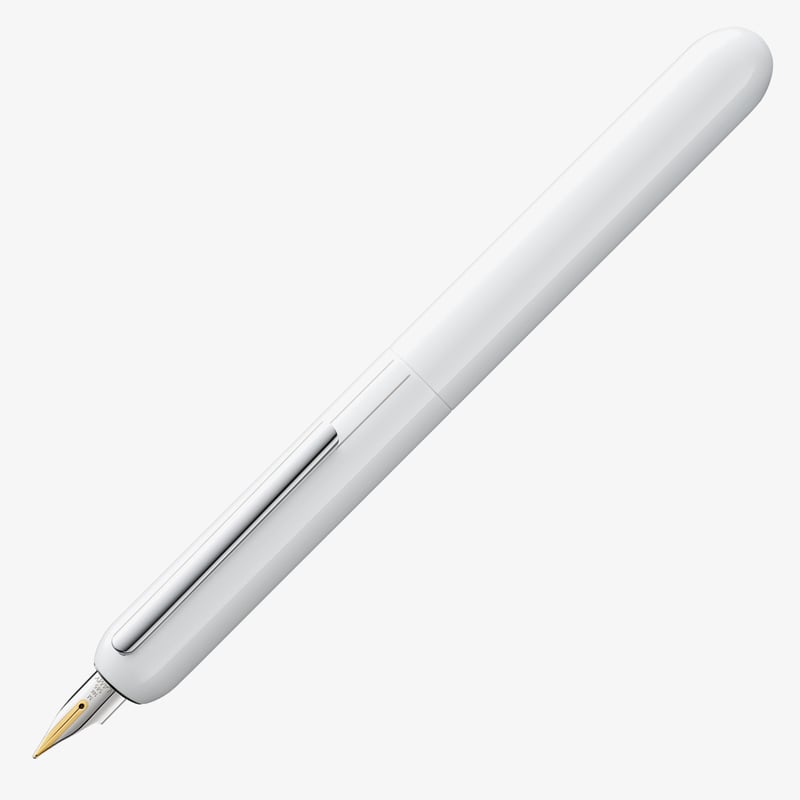 Lamy Lamy Dialog Fountain Pen - Piano White with Solid 14K Gold Nib