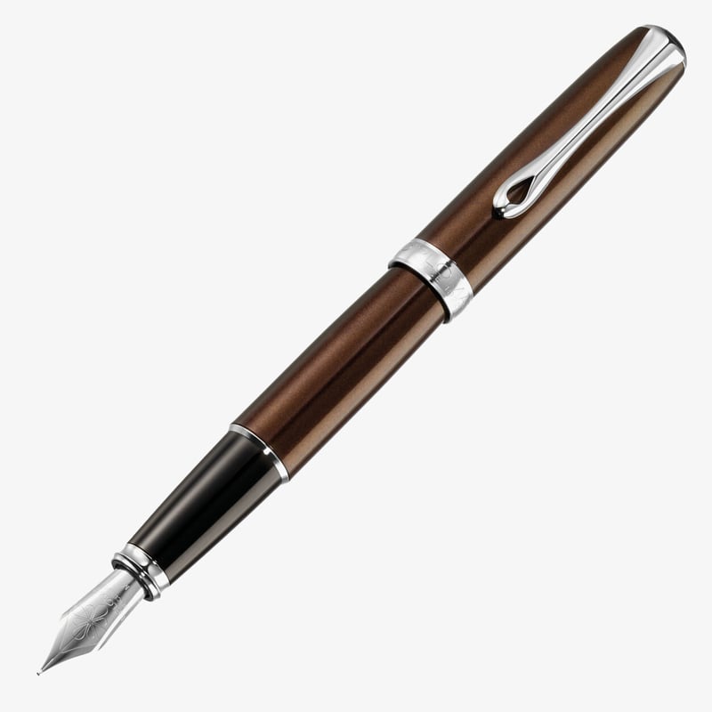 Diplomat Diplomat Excellence A2 Fountain Pen - Marrakesh Brown Chrome Trim