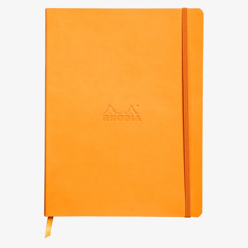 Rhodia Rhodia Softcover Notebook - Large - Orange - Lined