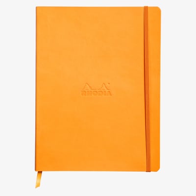Rhodia Softcover Notebook - Large - Orange - Lined