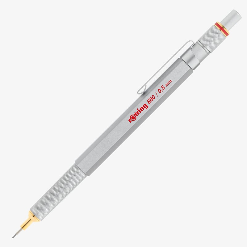 Rotring Rotring 800 Mechanical Pencil - Silver Barrel - 0.50mm