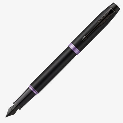 Parker IM Vibrant Rings Fountain Pen - Amethyst Purple