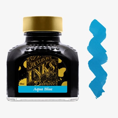 Diamine Ink Bottle 80ml - Aqua Blue