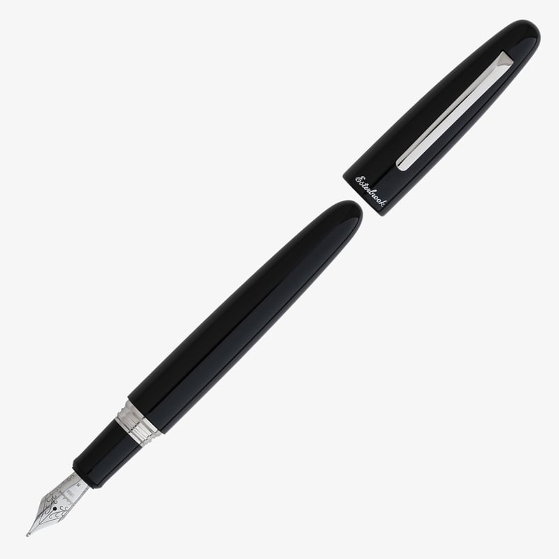 Esterbrook Esterbrook Estie Oversize Fountain Pen - Ebony Palladium Trim