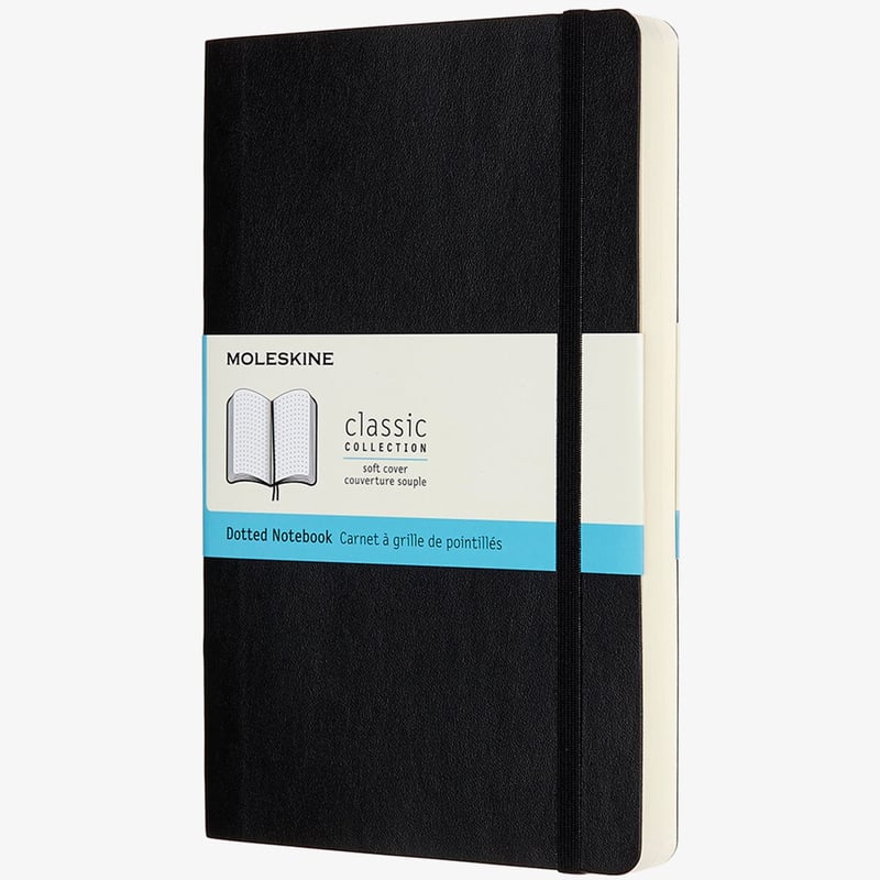 Moleskine Moleskine Classic Soft Cover Large Expanded Notebook - Dotted - Black