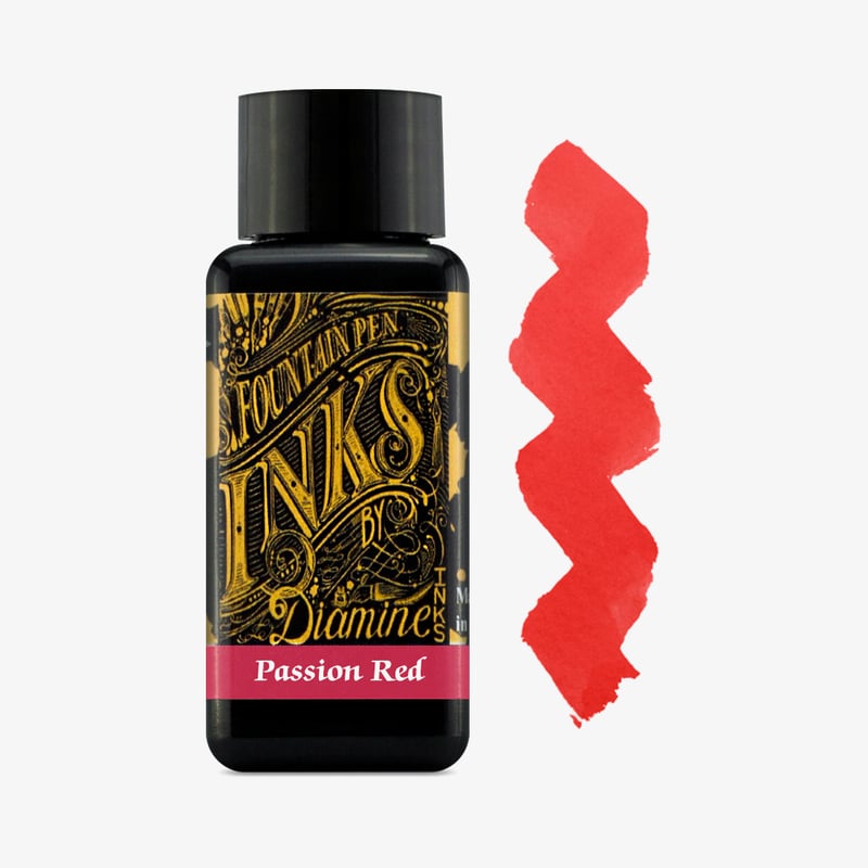 Diamine Inks Diamine Ink Bottle 30ml - Passion Red