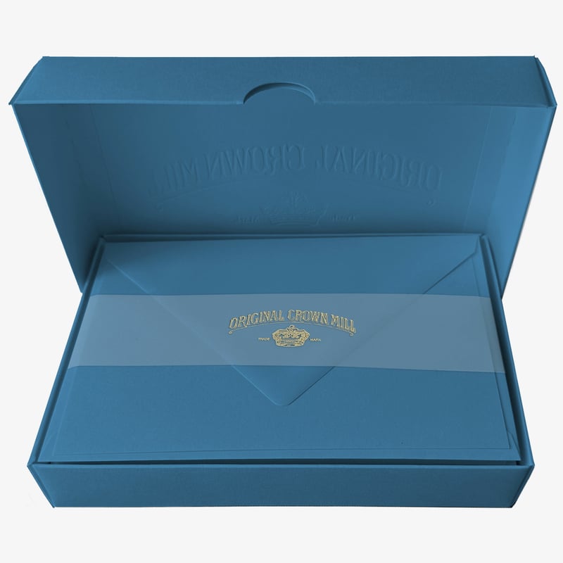 Crown Mill Crown Mill Colours Line - Set of 25 Cards & Envelopes - Abysse