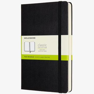 Moleskine Classic Hardback Large Expanded Notebook - Plain - Assorted