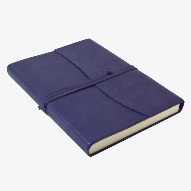 Papuro Papuro Amalfi Leather Journal - Aubergine - Large