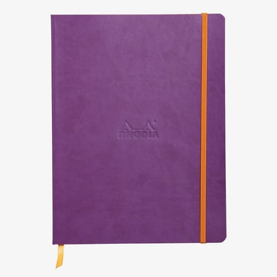 Rhodia Softcover Notebook - Large - Purple - Dotted