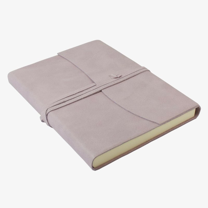 Papuro Papuro Amalfi Leather Journal - Soft Pink - Large