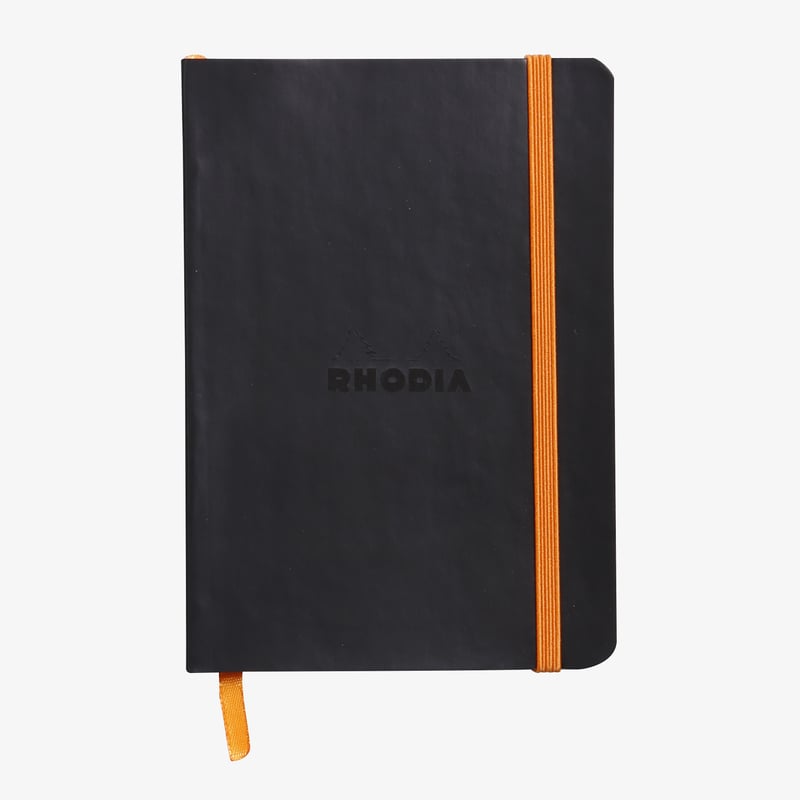 Rhodia Rhodia Softcover Notebook - Medium - Black - Lined