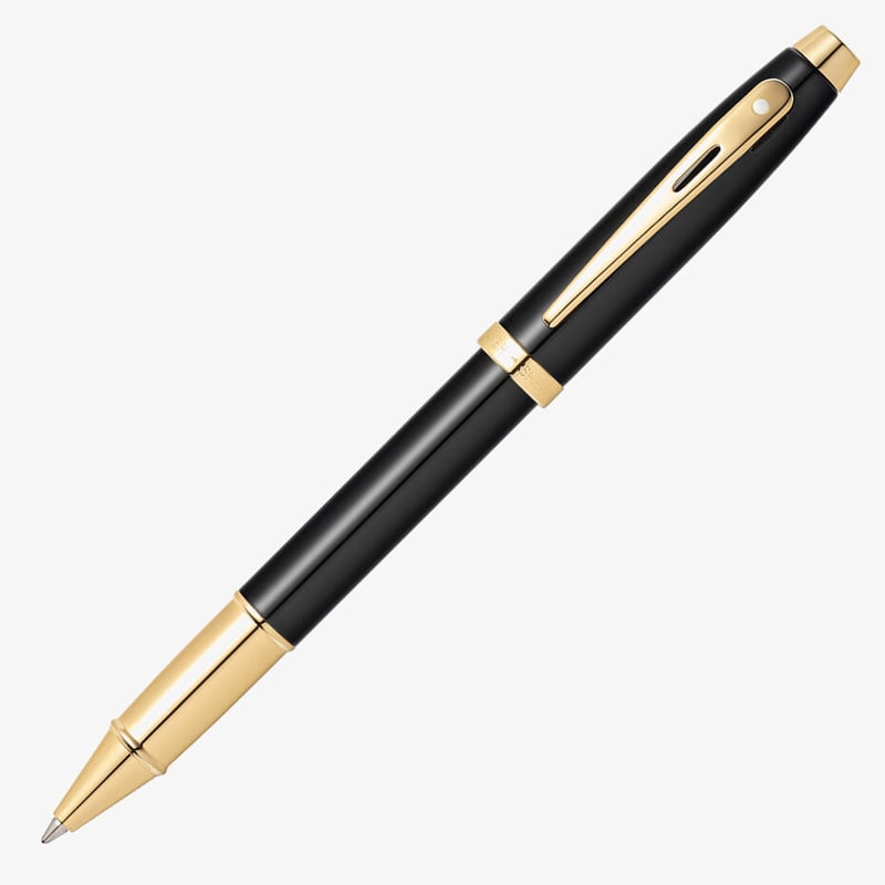 Sheaffer Sheaffer 100 Rollerball Pen - Gloss Black Gold Trim