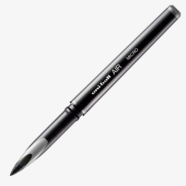 Uniball Air Rollerball Pens - Medium 0.7mm Point, Black Ink, Dozen Pack