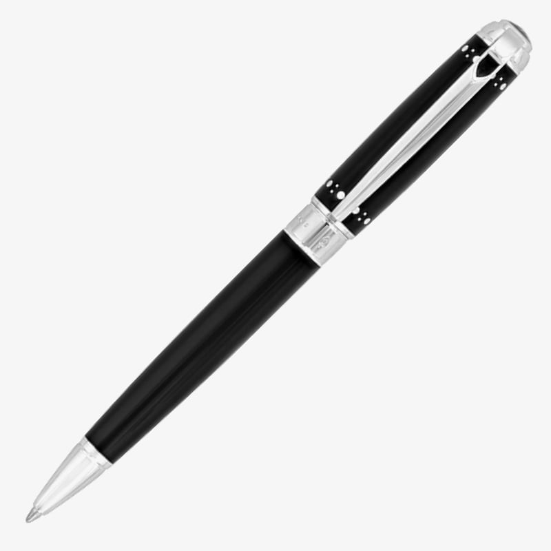 S.T. Dupont S.T. Dupont Line-D Medium Ballpoint Pen - Dandy Black & Palladium