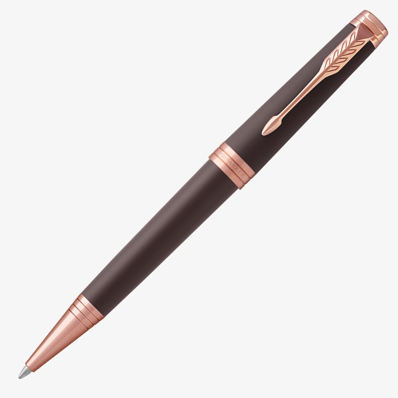 Parker Parker Premier Ballpoint Pen - Soft Brown Pink Gold Trim