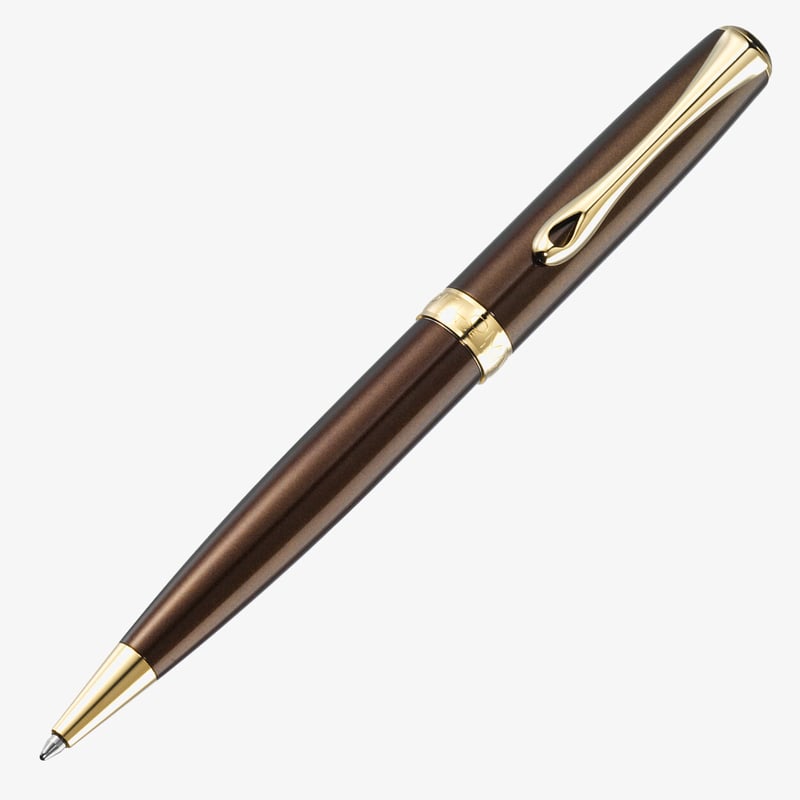 Diplomat Diplomat Excellence A2 Ballpoint Pen - Marrakesh Brown Gold Trim