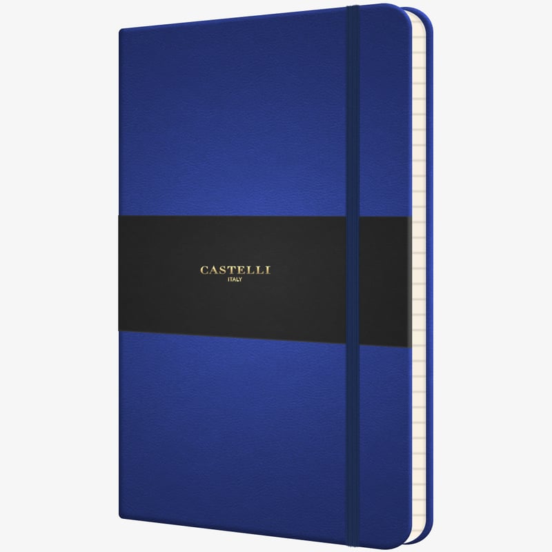 Castelli Flexible Medium Notebook - Ruled - China Blue