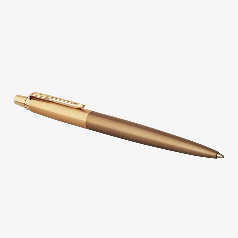 Parker Jotter Premium Ballpoint Pen - West End Brushed Gold