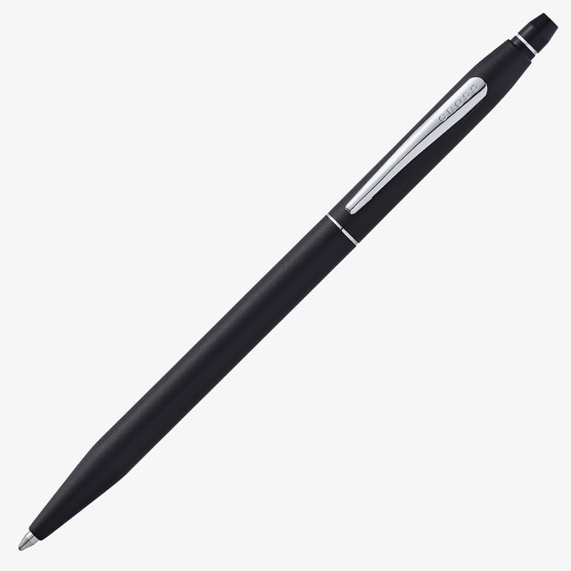 Cross Cross Click Ballpoint Pen - Classic Black Chrome Trim